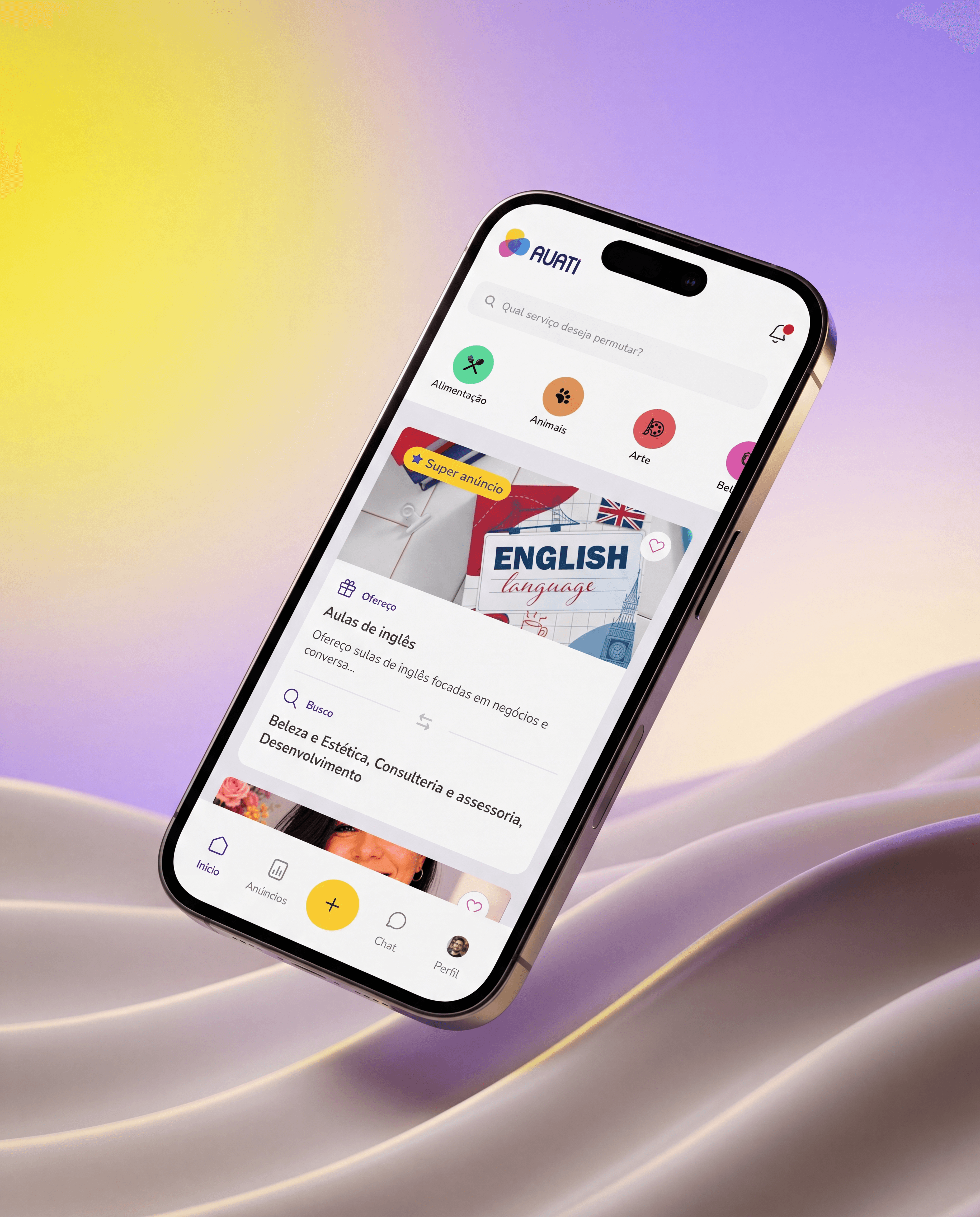Auati — marketplace de serviços por permuta