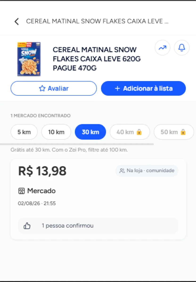 Zei — tela de oferta