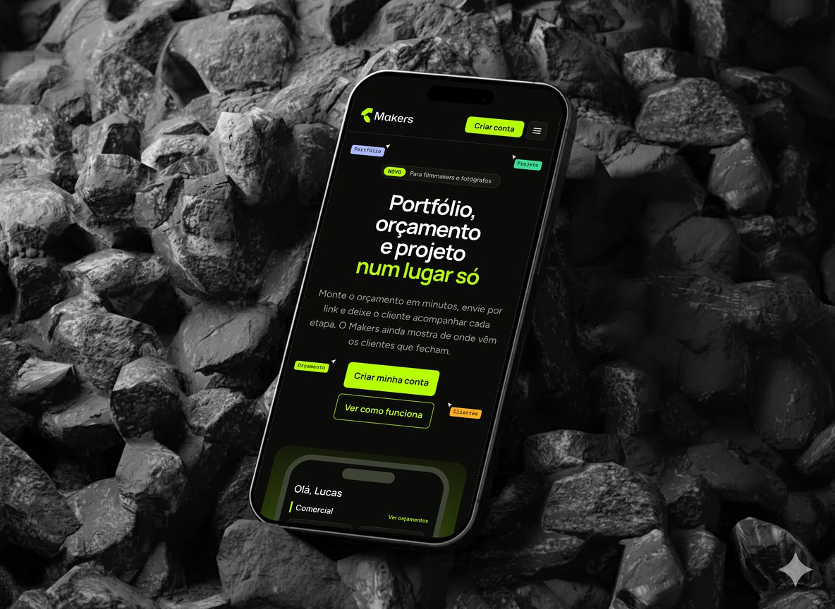 Makers em um smartphone